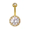 YYJFF D0996 Zircon Stone Belly Navel Stud Mix Colors