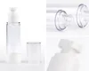 30 50 ml Esvaziamento Plástico Airless Spray Garrafa Transparente Cosméticos Bomba de Vácuo Creme Perfume Contêiner de óleo essencial