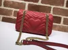 المرأة marmont الكتف حقيبة يد مصممين سلسلة حقائب اليد الجلدية نمط القلب نمط الذهب سلسلة crossbody رسول حقائب 26 سنتيمتر