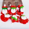 6 stilar God jul Santa Claus Ornament Moon Bell Fem-spetsig Star Xmas Tree Hängande Pendants Nyår Hem Party Holiday Decoration TR0103