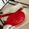 Designer Marmont waist bags hi quality brand leather belt handbags red black Chest pack camera bag280L