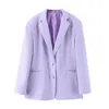 Stylish Casual Single-breasted Women Jackets Notched Collar Spring Blazer Jacket Female Outerwear Elegant Ladies Coat 210930