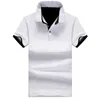 Mens Polos Shirts Sommar Kortärmad Mode Andas Skjorta Casual Stitching Högkvalitativa Toppar För Män