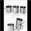 Meubles de cuisine maison Gardensteel tasse à café Portable boire des tasses en acier inoxydable rince-bouche bière lait expresso isolé incassable tasse goutte