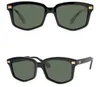 Men Polarized Sunglasses Brand Eyeglasses Shades Women Eyewear Top Qualitly UV Protection Irregular Polygonal Frame Green Gray Lenses Sun Glasses with Case