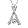 Titane Sport Accessoires Pendentif Colliers Silver Hip HOP Chain HOP Chain en acier inoxydable BLING BLING GLING OUT OUT OUT DE COULEUR DE GOLD POUR HOMMES BIJOUX DROP DROP