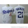 Borduurwerk Walker Buehler, American Baseball Famous Jersey Stitched Men Women Youth Baseball Jersey maat XS-6XL