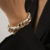 Boho Vintage Curb Cubaanse link Ketting Armbanden voor Mannen Vrouwen Mix Kleur Twisted Geometrische Kettingen Armband Polsband Sieraden Geschenken