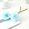 シミュレーションフラワータンポポスモールボール菊造花リビングルーム装飾鉢植えの絹フェイブ花