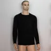 2019 nowy męski seksowny sweter sweter mężczyzna jesień dorywczo okrągłe szyi z dzianiny swetry swetry Slim fit plisowany sweter dzianin Y0907