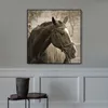 Vintage Horse Poster Canvas Painting Wall Art Animal Picture HD Print For Living Room Bedroom Decoration Cuadros No Frame