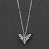 whole Death Head Butterfly Necklace Moth Mini Cute Pendant Neckalce For Women Pagan with card men jewelry gift61541767366161