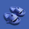 CHINA BRAND sandalia Light Blue Stereo Shark EVA Cold Tract Zapatillas para niños Summer Home Home Toddler Parent-child Slip Soft Baby