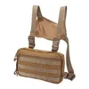 Tactical Chest Rig Hunting Vest Bags MOLLE Adjustable Multifunctional Shoulder Waist Packs Bag Military Gear Jackets