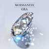 Echte 100% lose Edelsteine ​​Moissanit Diamant CVD Lab 0.3ct bis 6CT D Farbe VVS1 Stein ausgezeichneter Schnitt für Diamantring H1015