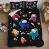 Beddengoed sets cartoon set schattige game dekbedovertrek met kussenslopen kingsize voor kinderen kinderen cadeau thuis textiel bed