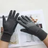 6色のファッション短いスタイルのタッチスクリーン冬温暖な5本の指の中のビックモッドの女性の綿の手袋