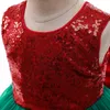 Abiti da ragazza Nati Natale Neonate Vestito Fantasia Costumi da festa Paillettes a rete Piccola principessa 1 2 3 4 5 anni Abbigliamento per bambini