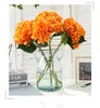 47см искусственная гидрангея цветочная головка имитация шелковой одиночный продукт 11 цветов для свадебного центра домашнего украшения
