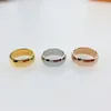 Men's fashion ring high quality designer stainless steel rings engagement commitment jewelry ladies gift