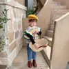 Kızlar Yelek Kazak Bebek Ceket Dış Giyim 2021 Kalınlaşmak Sıcak Kış Sonbahar Örme Scoop Kazak Noel Hediyesi Çocuk Clothin Y1024