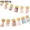 Meidding Baby Birthday Banners 12 miesięcy Photo Bunting Prysznic Papier Garland Boy Girl 1st Party Dekoracje Dostawy Y0730