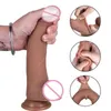 NXY dildos realistisk dildo med sugkopp Händer Gratis Spela Uncut Dual Layered Silicone G Spot Anal Dildos Kvinna Vaginal 0105