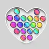 Gökkuşağı Push Popers Kabarcık Fidget Oyuncak Güncelleme Sürümü Renkli ABS Duyusal Anksiyete Rölyef Şeyler Çocuklar Çocuk Dekompresyon Oyuncaklar Anti-stres Hediye ve Kutu