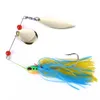 16.3g Spinners hårda Baits 50st Fiskehantering Buzz Bait Fiske Lure Fiske Bait Skedar Gummi Jig SB001 Spinner Lure Hard Bait 227 H1