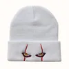 Rúntz biscoitos biscoitos letra malha de gorro acrílico Men Botas de banho feminino moda malha chapéu de inverno chapéu de hip hop para meninas meninos