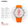 Sinobi 2021 Fashion Men's Sports Watches Stopwatch Waterproof Silicone Running Chronograph Watches Relojes Para Hombre Gift Q0524