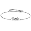 Anklets Boniskiss Girl Casual/Sporty Rose Gold/Silver Color Rietless Steel Women enkel Infinity Bracelet Sieraden Marc22