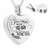 Pendant Necklaces Heart Cremation Urn Necklace For Ashes Jewelry Memorial Women