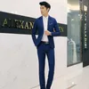 2020 Nouveau matin robe de mariée hommes meilleur homme trois pièces costume veste pantalon gilet personnalisé multi couleur costume X0909