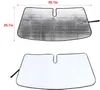 Front Windshield Sunshade Sun Visor Protetor para ford mustang 2009-2013 Acessórios interiores de prata