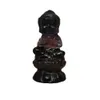 Present Buddha Staty Naturlig Fluorit Healing Crystal Reiki Chakra Figurin Spiritual Stone Snidad Heminredning