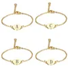 Fashion A-Z Letter Charm Bracelet 26 Alphabet Pendant Bracelets Bangle Jewelry Gift