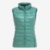 Women's Autumn Duck Down Warm Vest Sleeveless Stand Collar Portable Quilted Vests Female Winter Solid Casual Woman Jacket 210909