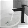 Aessories Bath Home Gardeth Aessory Set Высококачественный раковина Tap Modern в Установке Кран из черного ванной комнаты из нержавеющей стали для дома