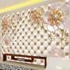 Custom Any Size 3D Mural Wallpaper European Style Crystal Flower Po Wall Painting Living Room Theme el Luxury Decor Wall 210722