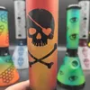 10 Inch 26CM Glass Bong Mixed Color Orange Skull Tobacco Water Pipe Smoking Beaker Bongs Ice Ash Catcher Dab Oil Rigs Heady Glass Bowl Downstem