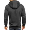 Casual Men Sweater Tops Winter Mäns Splice Cap med långärmad Zip Sweater Högkvalitativ stilfull design toppar tröja 210818