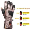 Unisexe hiver chaud 3 niveaux commutateur auto-chauffage transfert électrique camouflage gants chauffants doublure pour la course à pied ski vélo chasse Q07877892