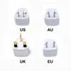 Universal US UK AU إلى EU Plugt USA إلى Euro Europe Sockets Travel Wall AC Charger Outlet Adapter Adapter UK179