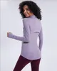 78 Fitness Herbst Winter Reißverschlussjacke Schnelltrocknende Yoga-Kleidung Langarm Daumenloch Training Laufen Damen Schlanker Mantel8488126