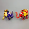 6pcs cloisonne smalto filigrana elefante elefante charm portachiavi partito ritorno ritorno regali regali cinesi artigianato colorato portachiavi per animali