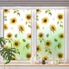 Naklejki okienne Artic Rośliny PVC Elektrostatyczne Enindow Papier Kolor Matowy Naklejka Sypialnia Łazienka Thermal Privacy Glass Film 30-90 cm