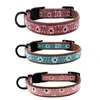 Pet Retro Leather Collar For Dog With D Shaped Ring Leash Adjustable Neck Strap Walking Collar Fashion Accessories1