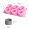 Concrete Tealight Holder Molds Silicone Candlestick Candle Vessel Round Pot Gold Gilding 210722