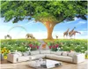 Papel de parede de fotos personalizadas para paredes 3d murais bonitos idosos Árvore Animal do mundo Quarto infantil jardim fundo wall papers decoração de casa